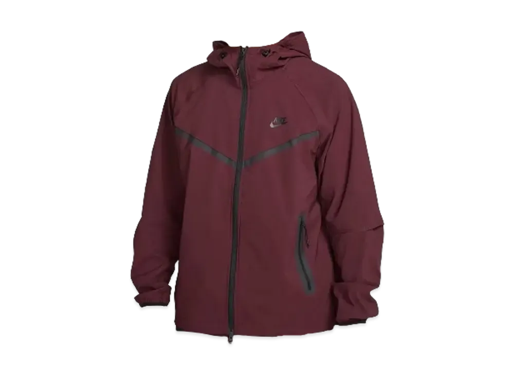 Nike Tech Windrunner Men's Woven Full Zip Jacket "Burgundy Crush/Burgundy Crush/Black"