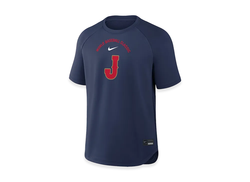 Nike 2026 WBC Japan Dri-FIT BP Pregame Top "Navy"