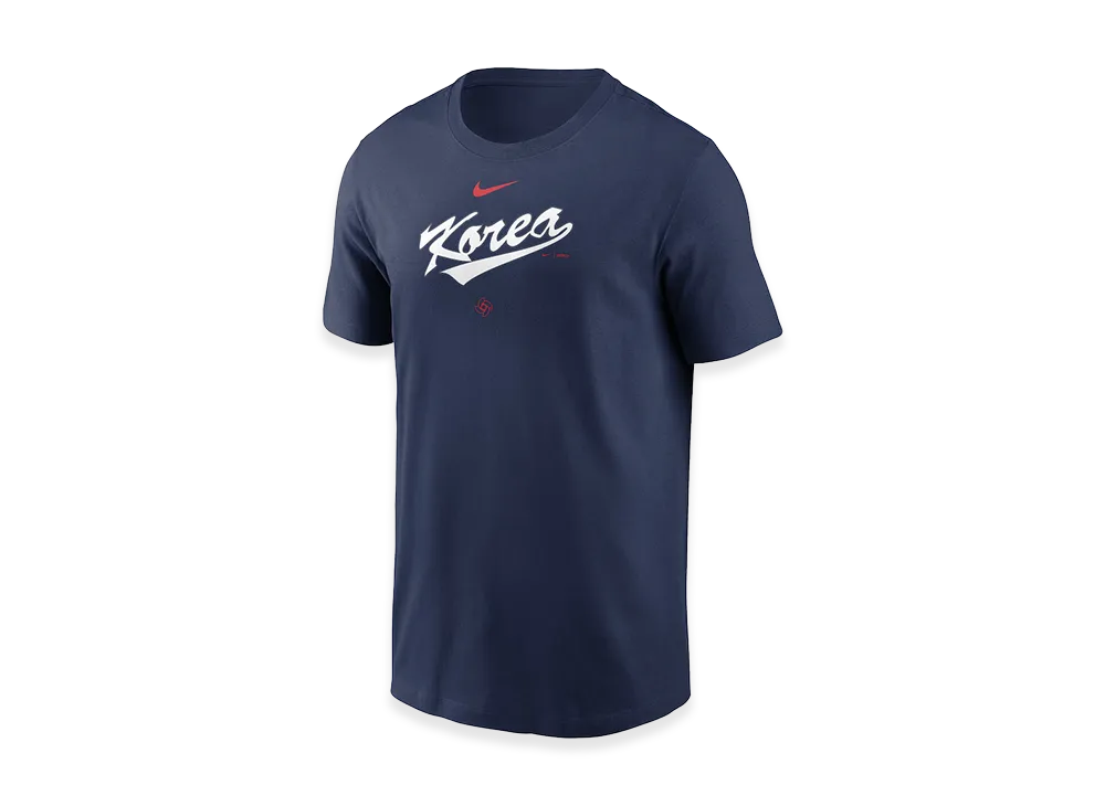 Nike 2026 WBC Korea Wordmark Cotton Tee "Navy"