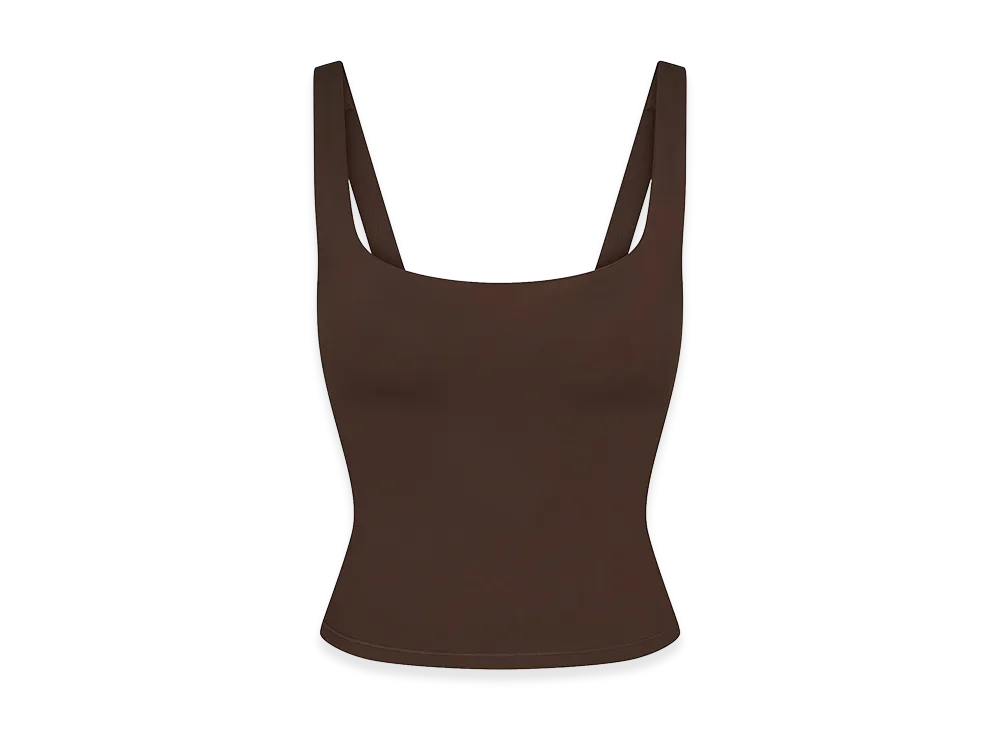 Nike x SKIMS Square Neck Tank "Dark Sepia"