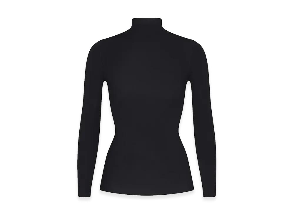 Nike x SKIMS Mock Neck Long Sleeve Top "Obsidian"