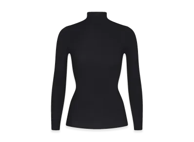 Nike x SKIMS Mock Neck Long Sleeve Top "Obsidian"