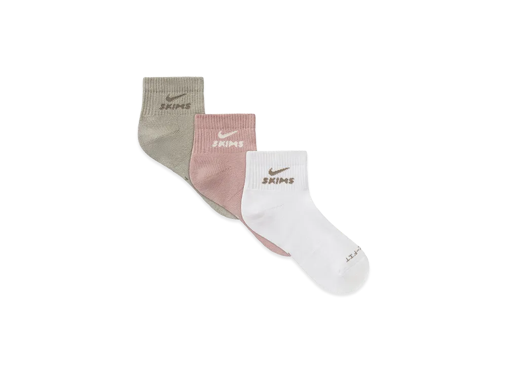 Nike x SKIMS Dri-Fit Quarter Crew Sock 3-Pack "Himalayan Multi"