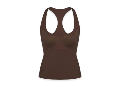 Nike x SKIMS Racer Back Tank "Dark Sepia"