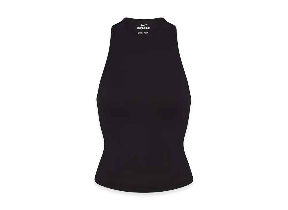 Nike x SKIMS Mock Neck Racer Tank "Obsidian"