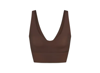 Nike x SKIMS V-Neck Bra Top "Dark Sepia"
