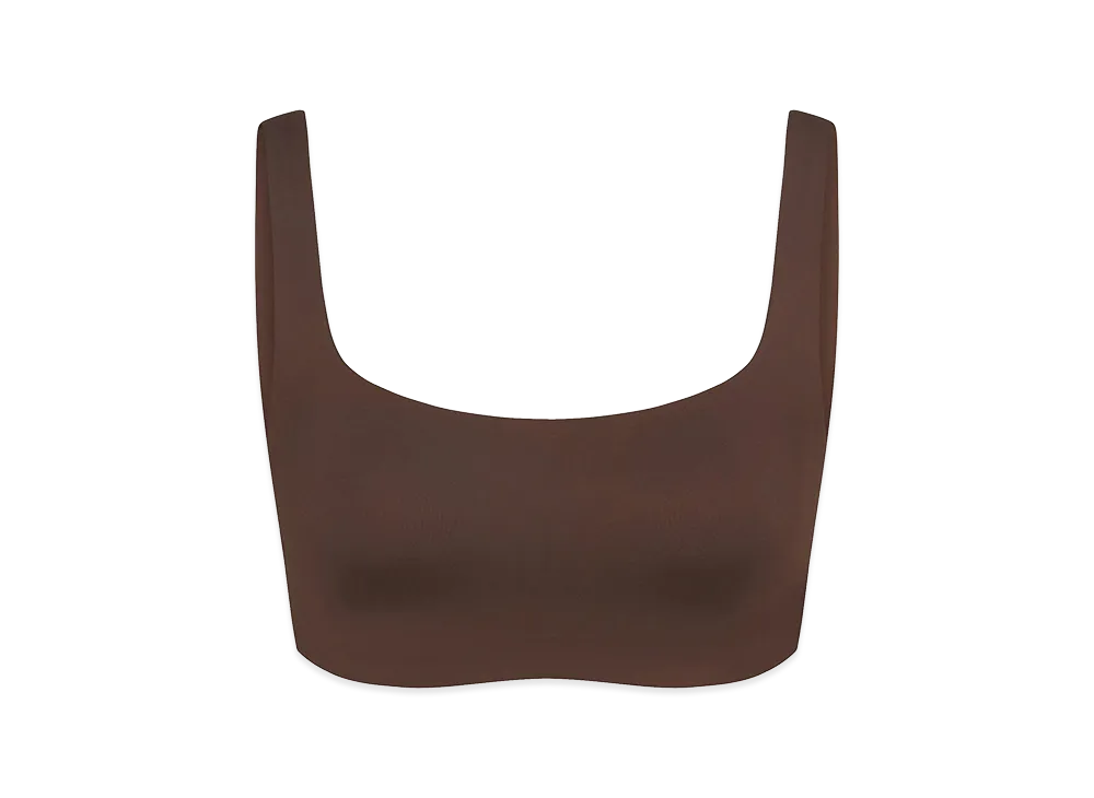 Nike x SKIMS Scoop Neck Bra "Dark Sepia"