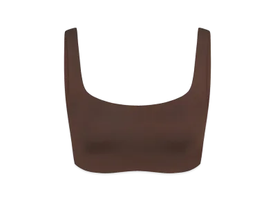 Nike x SKIMS Scoop Neck Bra "Dark Sepia"