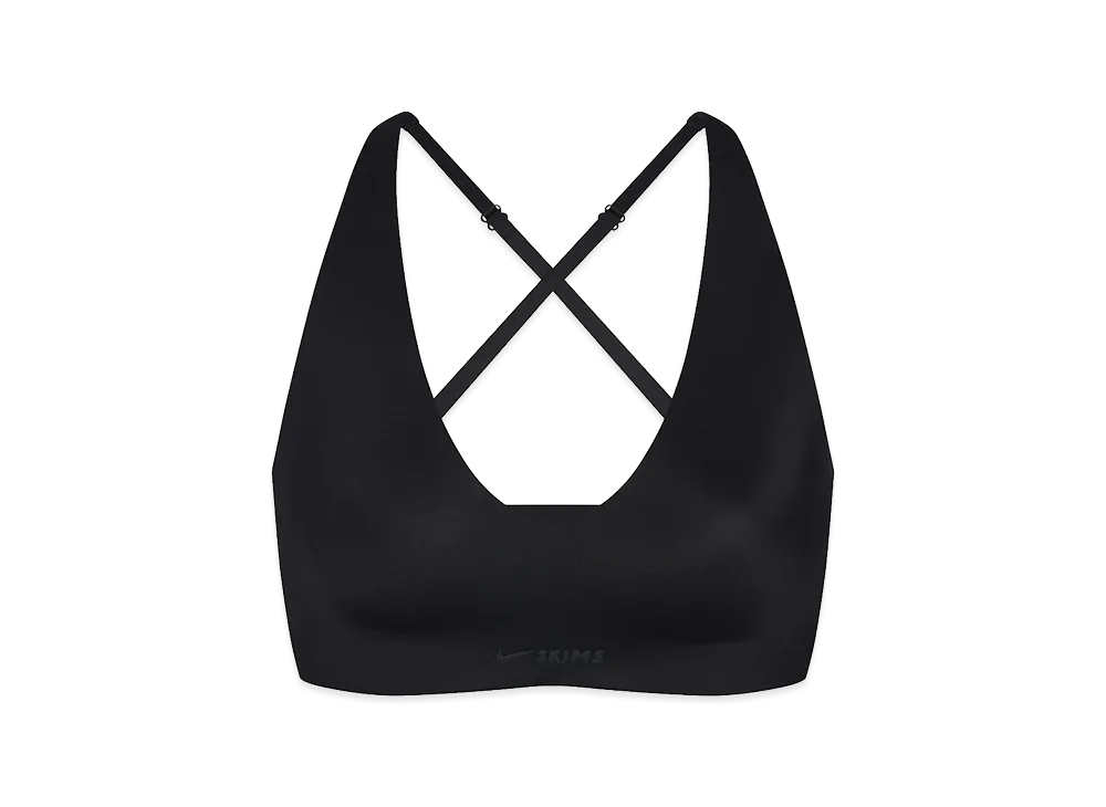 Nike x SKIMS V-Neck Bra "Obsidian"