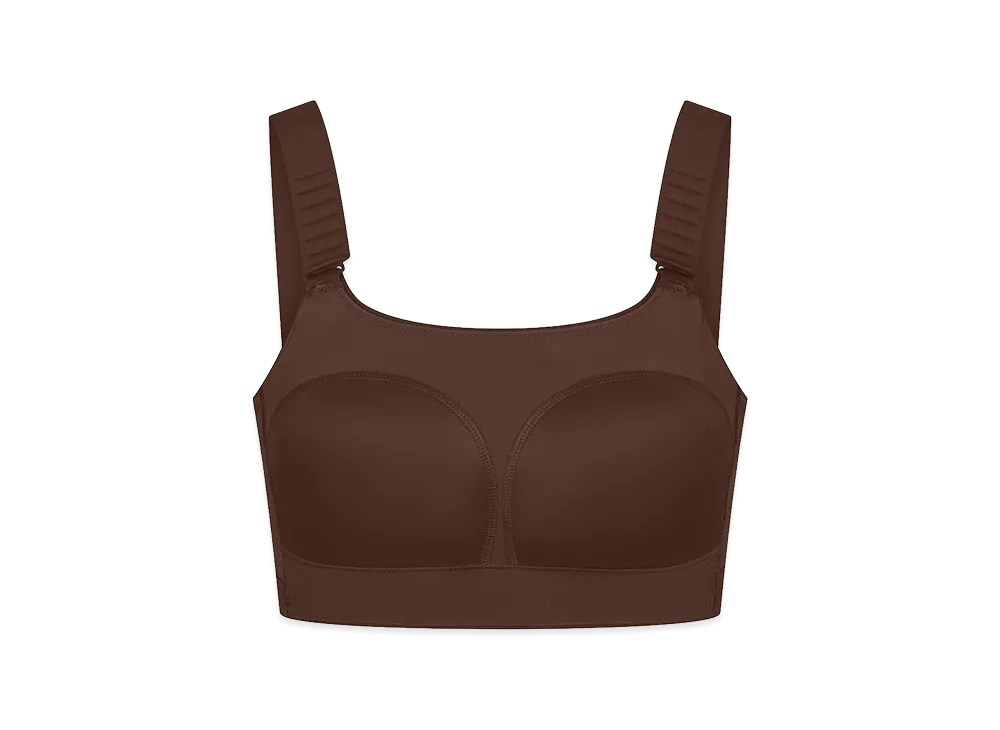 Nike x SKIMS Wide Strap Bra "Dark Sepia"