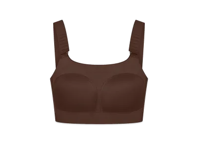 Nike x SKIMS Wide Strap Bra "Dark Sepia"