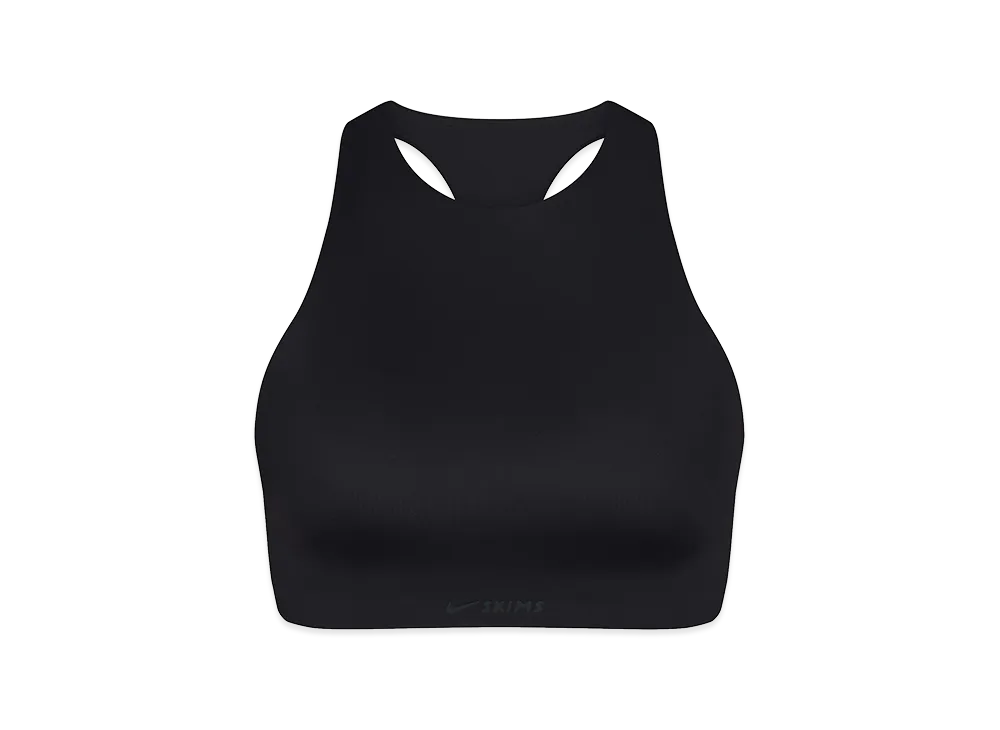 Nike x SKIMS High Neck Bra "Obsidian"