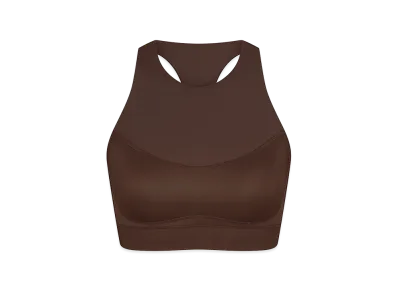 Nike x SKIMS High Neck Bra "Dark Sepia"