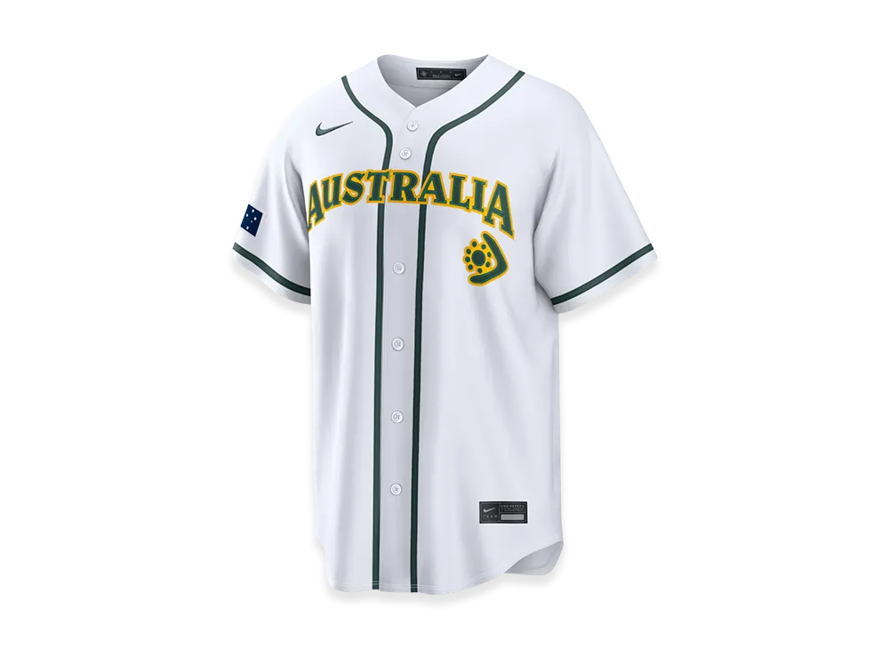 Nike 2026WBC World Baseball Classic Australia Baseball Home Stadium Jersey "White"
