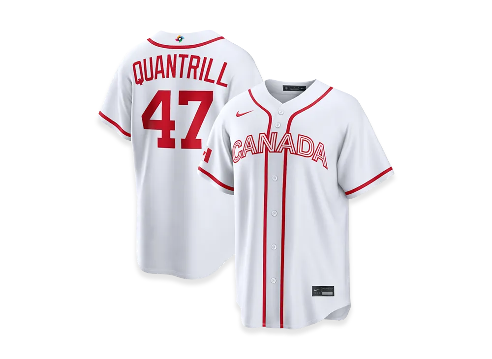 Nike 2026WBC World Baseball Classic Cal Quantrill Canada Baseball Home Stadium Jersey "White"