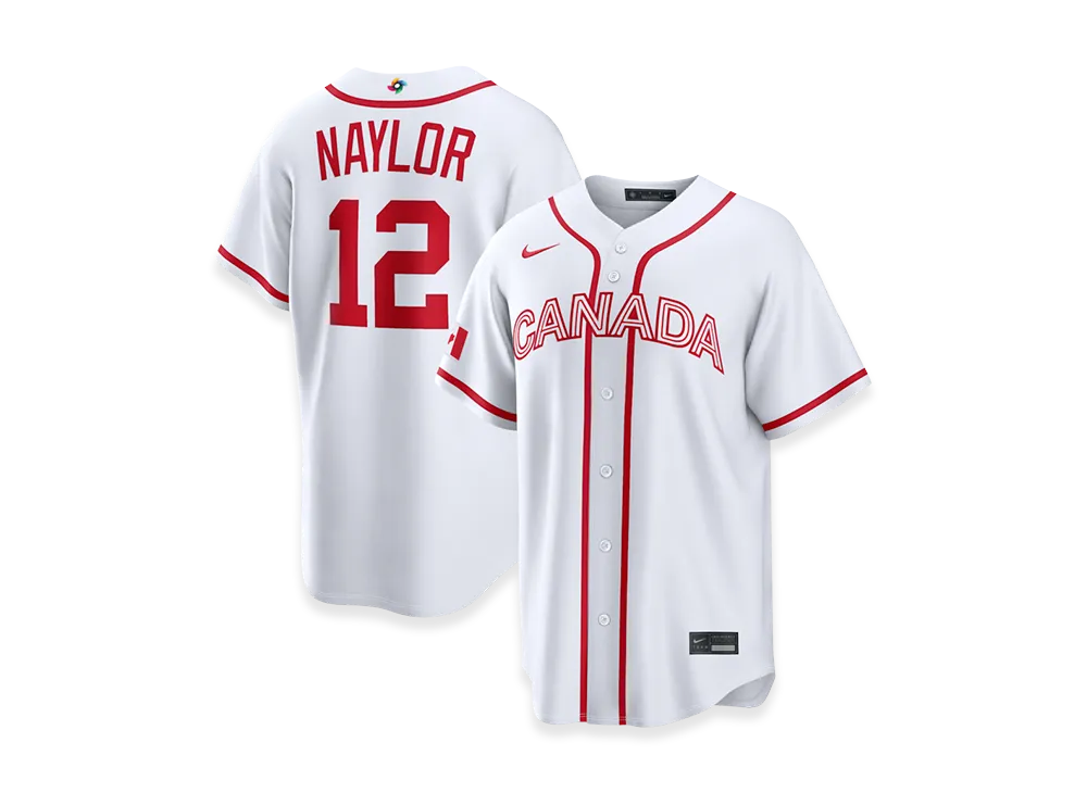 Nike 2026WBC World Baseball Classic Josh Naylor Canada Baseball Home Stadium Jersey "White"