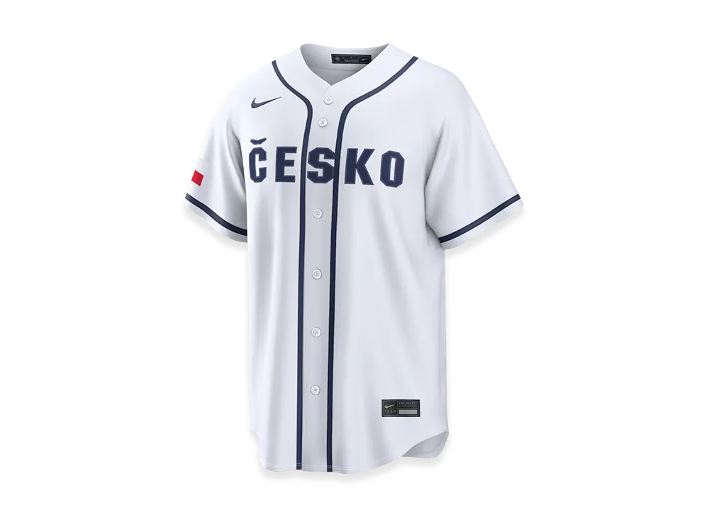 Nike 2026WBC World Baseball Classic Czech Republic Baseball Home Stadium Jersey "White"
