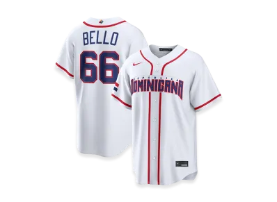 Nike 2026WBC World Baseball Classic Brayan Bello Dominican Republic Baseball Home Stadium Jersey "White"