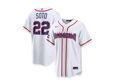 Nike 2026WBC World Baseball Classic Juan Soto Dominican Republic Baseball Home Stadium Jersey "White"