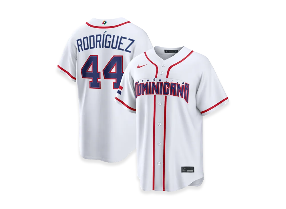 Nike 2026WBC World Baseball Classic Julio Rodríguez Dominican Republic Baseball Home Stadium Jersey "White"