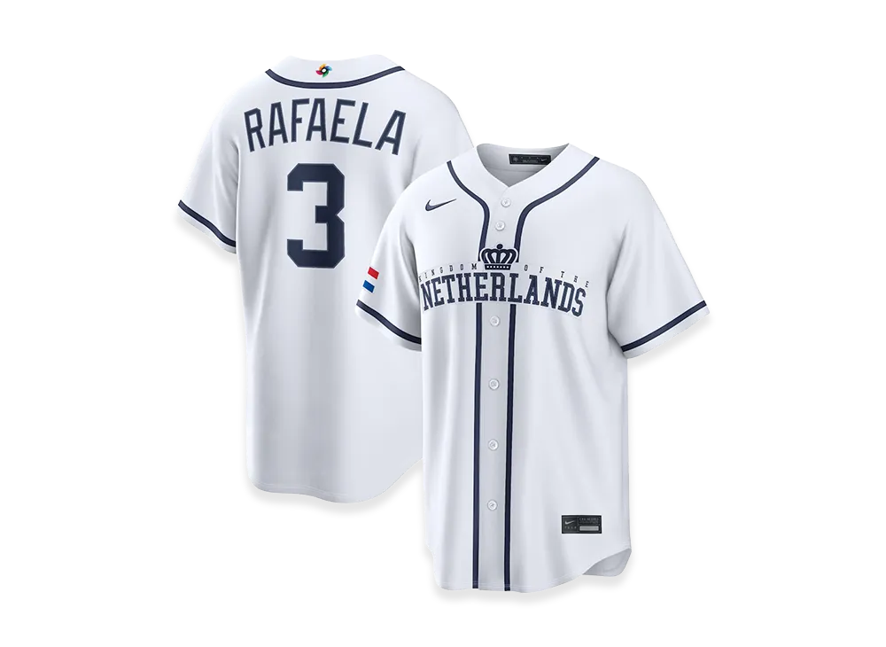 Nike 2026WBC World Baseball Classic Ceddanne Rafaela Netherlands Baseball Home Stadium Jersey "White"