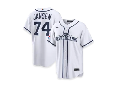 Nike 2026WBC World Baseball Classic Kenley Jansen Netherlands Baseball Home Stadium Jersey "White"