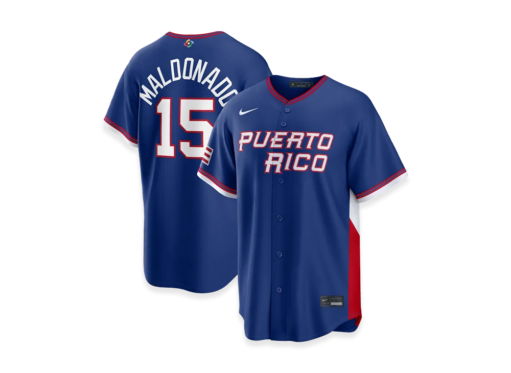 Nike 2026WBC World Baseball Classic Martín Maldonado Puerto Rico Baseball Road Stadium Jersey "Royal"