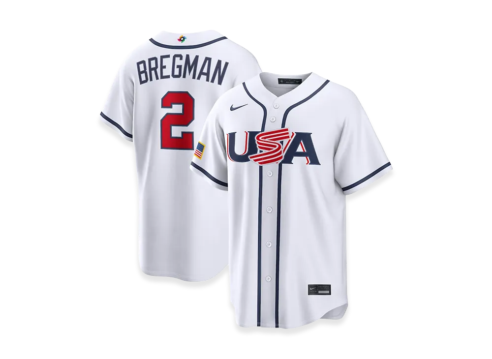 Nike 2026WBC World Baseball Classic Alex Bregman USA Baseball Home Stadium Jersey "White"