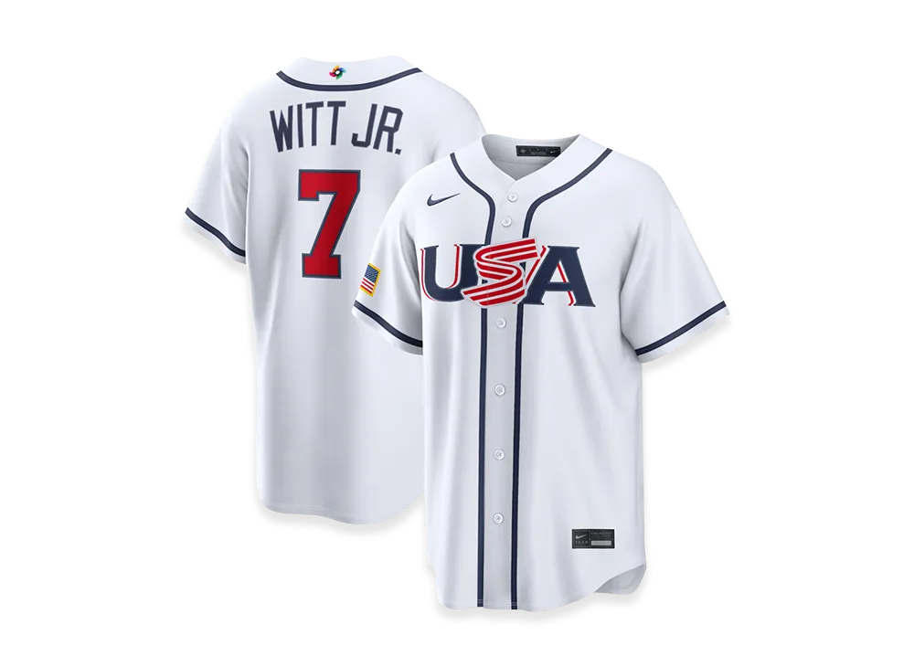Nike 2026WBC World Baseball Classic Bobby Witt Jr. USA Baseball Home Stadium Jersey "White" - ¥