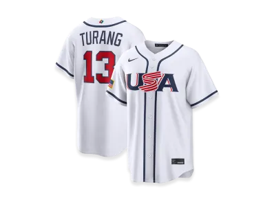 Nike 2026WBC World Baseball Classic Brice Turang USA Baseball Home Stadium Jersey "White"