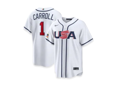 Nike 2026WBC World Baseball Classic Corbin Carroll USA Baseball Home Stadium Jersey "White"