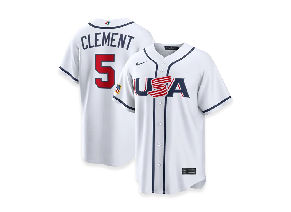 Nike 2026WBC World Baseball Classic Ernie Clement USA Baseball Home Stadium Jersey "White" - ¥