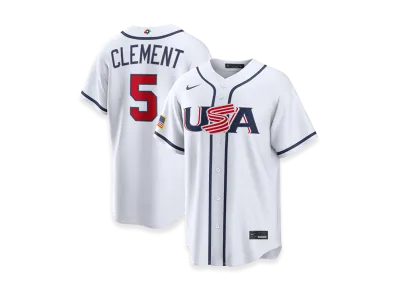 Nike 2026WBC World Baseball Classic Ernie Clement USA Baseball Home Stadium Jersey "White"