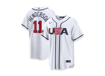 Nike 2026WBC World Baseball Classic Gunnar Henderson USA Baseball Home Stadium Jersey "White"