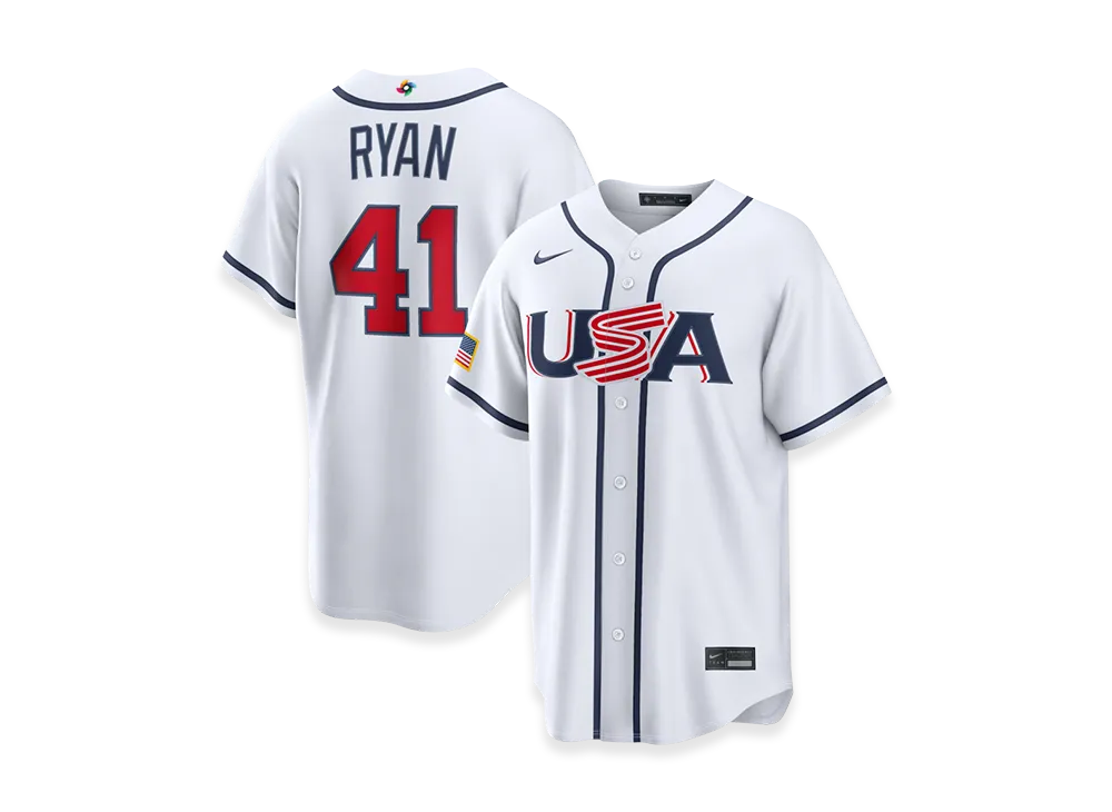Nike 2026WBC World Baseball Classic Joe Ryan USA Baseball Home Stadium Jersey "White"