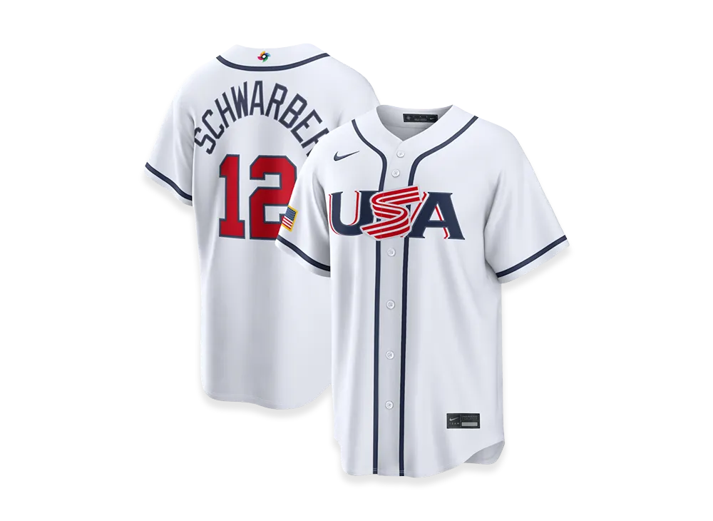 Nike 2026WBC World Baseball Classic Kyle Schwarber USA Baseball Home Stadium Jersey "White"