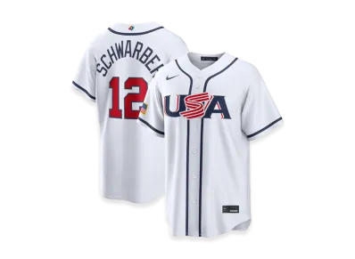 Nike 2026WBC World Baseball Classic Kyle Schwarber USA Baseball Home Stadium Jersey "White"