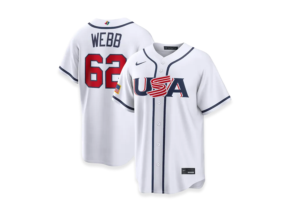 Nike 2026WBC World Baseball Classic Logan Webb USA Baseball Home Stadium Jersey "White"
