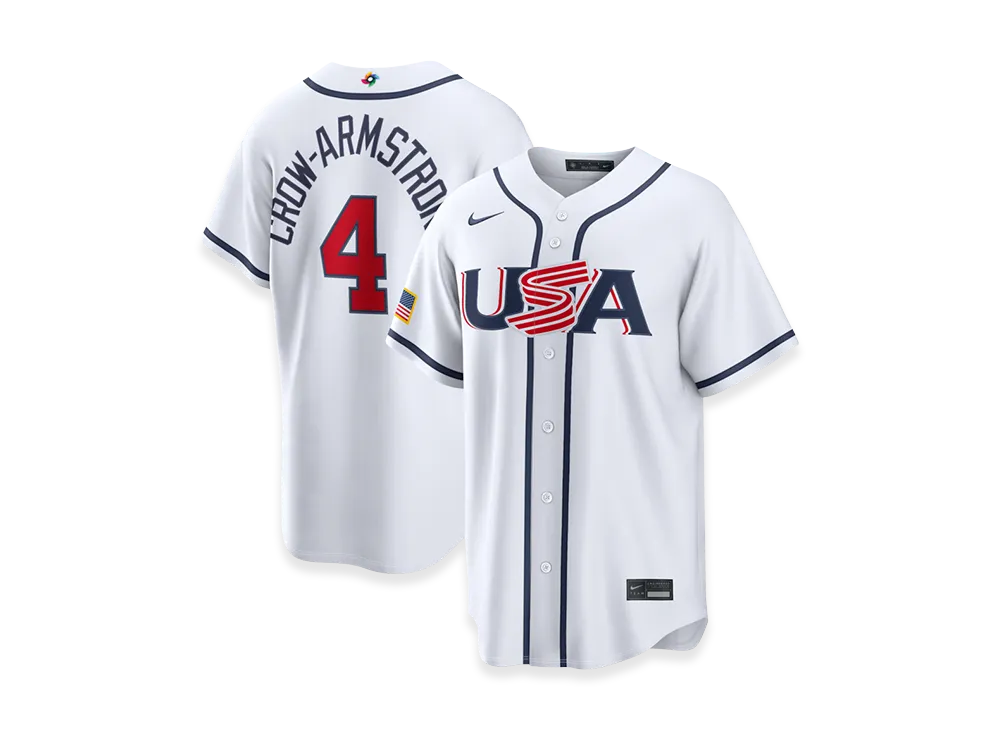 Nike 2026WBC World Baseball Classic Pete Crow-Armstrong USA Baseball Home Stadium Jersey "White"