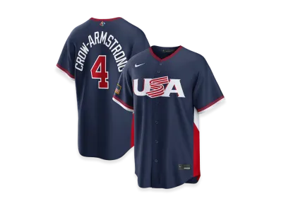 Nike 2026WBC World Baseball Classic Pete Crow-Armstrong USA Baseball Road Stadium Jersey "Navy"