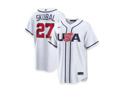 Nike 2026WBC World Baseball Classic Tarik Skubal USA Baseball Home Stadium Jersey "White"