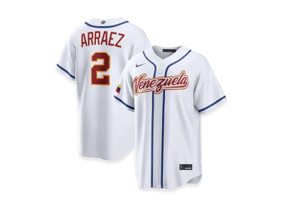Nike 2026WBC World Baseball Classic Luis Arraez Venezuela Baseball Home Stadium Jersey "White"