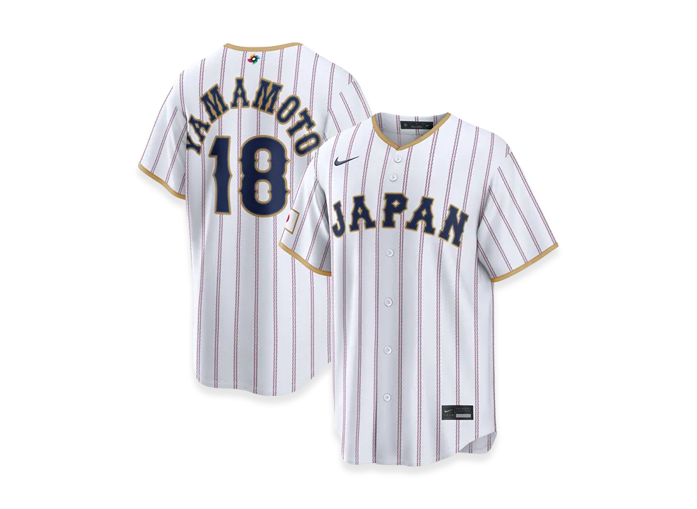 Nike 2026WBC World Baseball Classic Yoshinobu Yamamoto Japan Baseball Home Stadium Jersey "White"