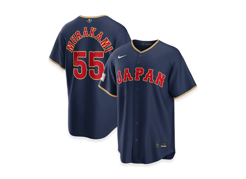 Nike 2026WBC World Baseball Classic Munetaka Murakami Japan Baseball Road Stadium Jersey "Navy"