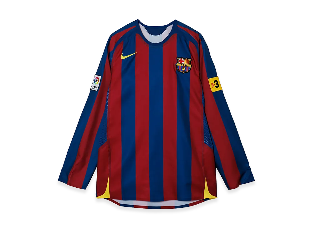 Nike FC Barcelona 2005/06 Reissue Replica Long Sleeve Jersey "Red/Navy"
