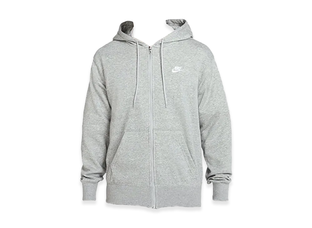 Nike Club Ft Full Zip Hoodie "Grey"