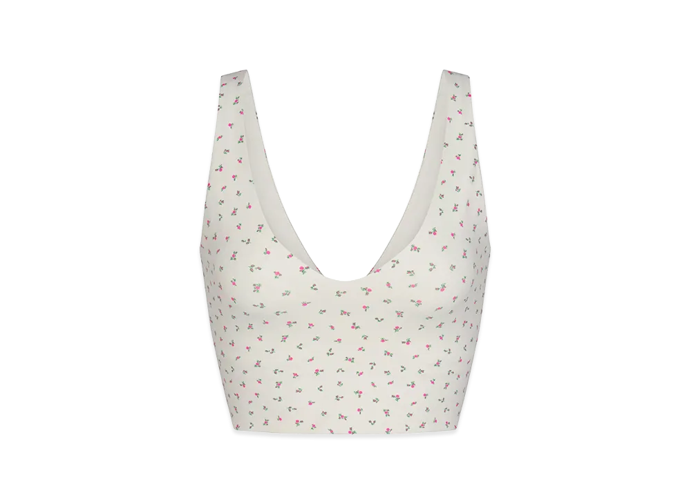 Nike x SKIMS Women's V-Neck Bra Top "Ditsy Floral Print"