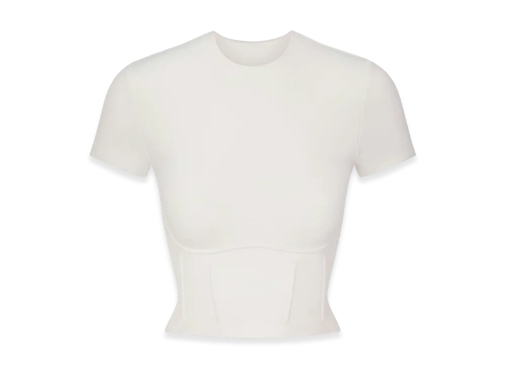 Nike x SKIMS Women's Cropped Corset Tee "Ivory"