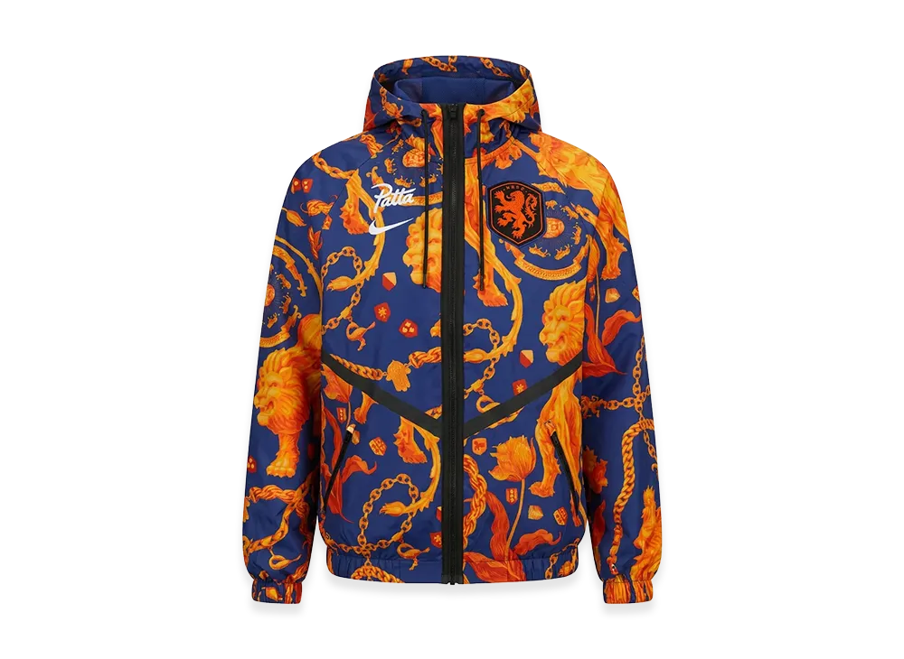 Nike x Patta X2 World Cup Anthem Jacket Netherlands "Orange/Navy"
