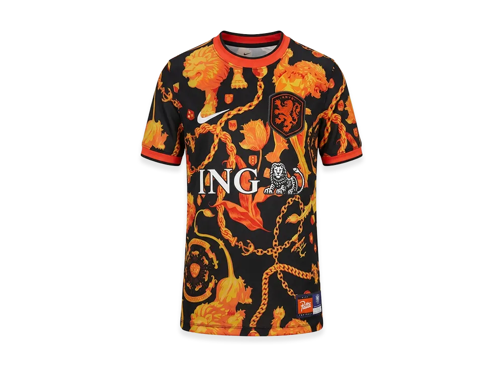 Nike x Patta X2 World Cup Kid's Short-Sleeve Football Top Netherlands "Orange/Black"